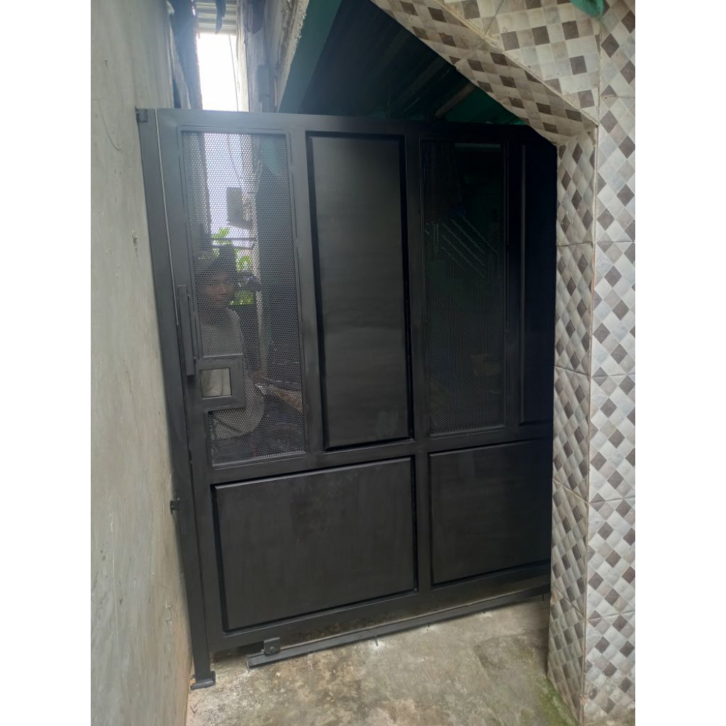 pagar plat bending ples plat bolong