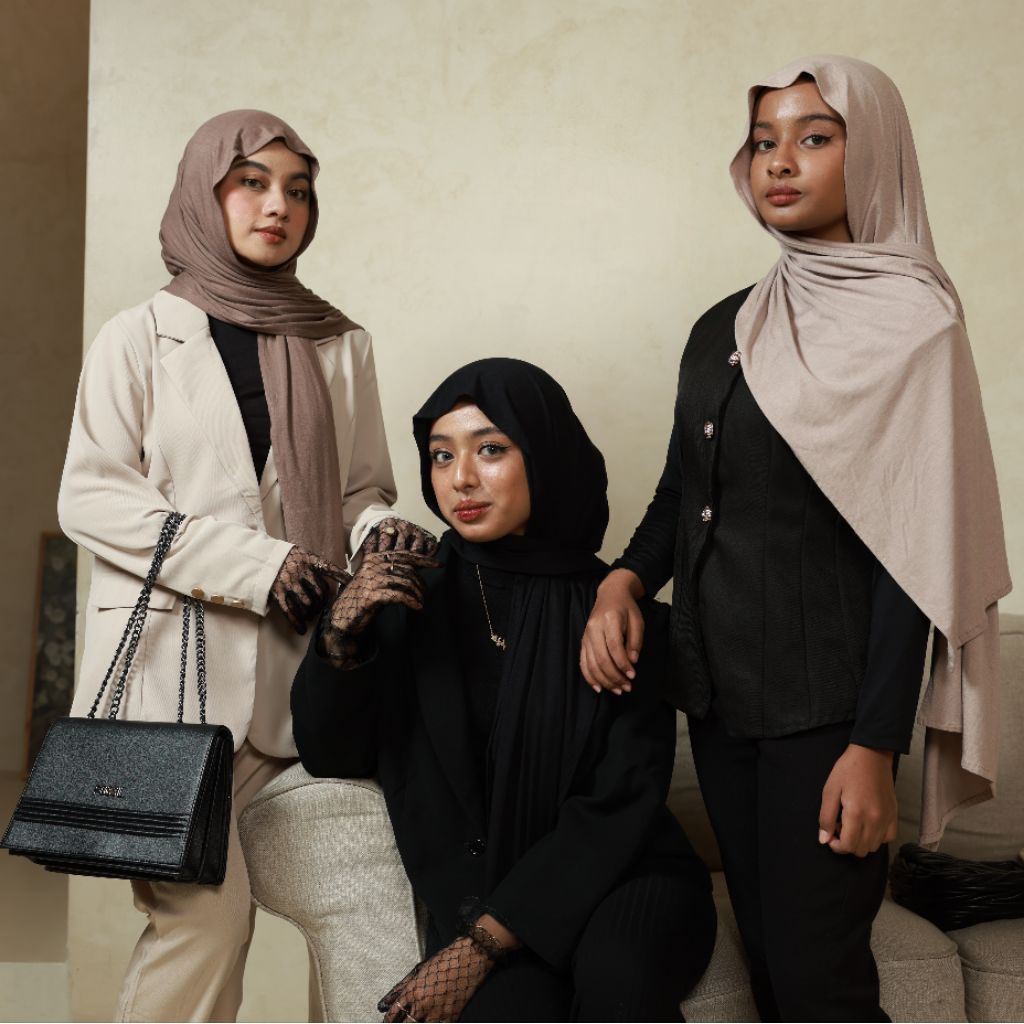 Abelly - Hazel Oval Shawl & Standart Shawl ( Pashmina Oval Rayon Spandex &  Pashmina Rayon Spandex )