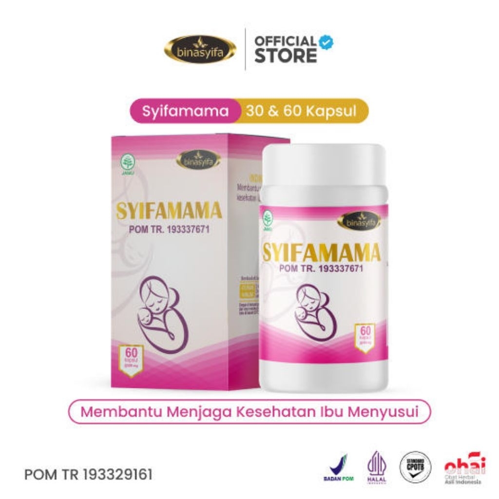 SYIFAMAMA Obat Pelancar ASI Vitamin Ibu Menyusui ASI Booster