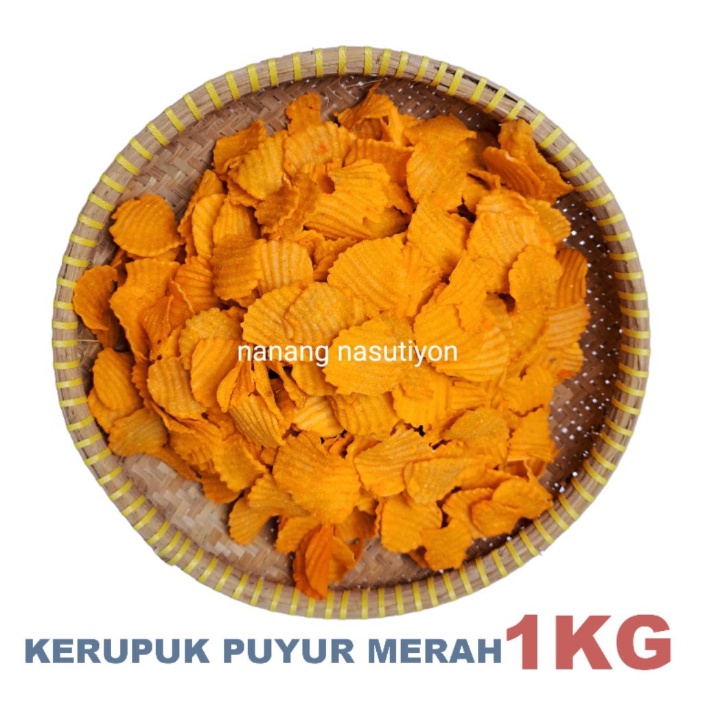 

KERUPUK SINGKONG PUYUR MERAH MENTAH MEKAR RENYAH 1KG