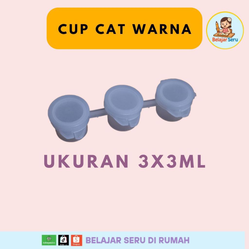 

Cup Cat Warna Gypsum Painting ukuran 3ml