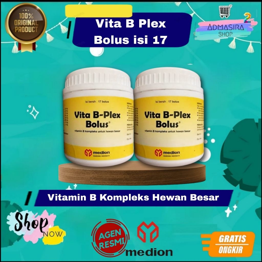VITA B PLEX BOLUS Vita B-Plex Bolus Vita Bplex Bolus MEDION Meningkatkan Nafsu Makan Dan Pertumbuhan