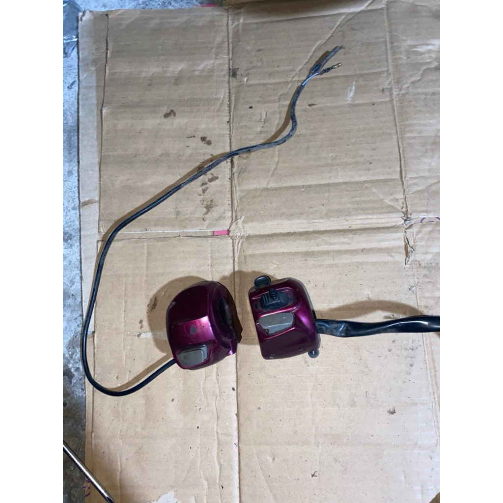 Holder saklar kanan kiri warna ungu yamaha fino fi 125 original copotan