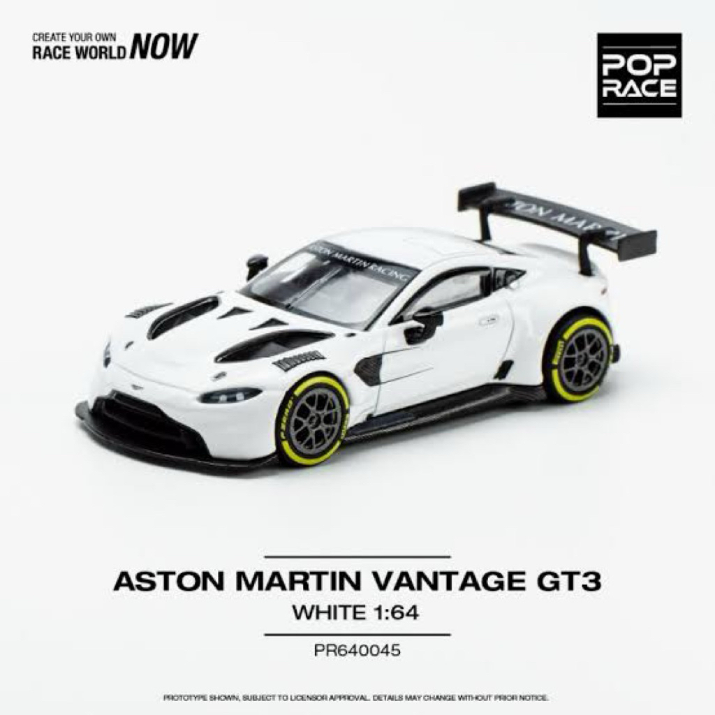 PopRace Aston Martin GT3 Putih