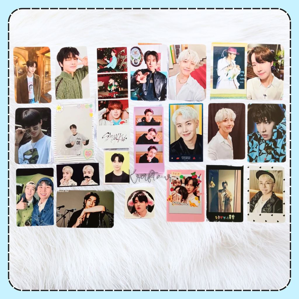 [Photocards] UNOFFICIAL PC Polaroid BTS Day 6 Stray Kids Jungkook Jhope Seokjin Sungjin YoungK Bangc