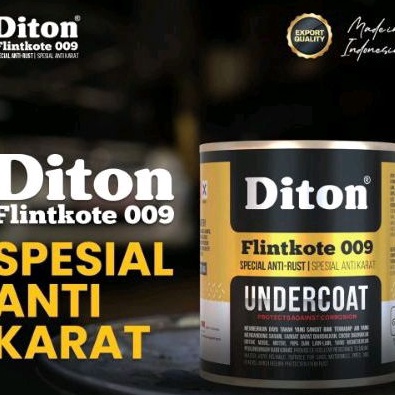 Hot Sale Cat Anti Karat Plingkut Diton Special AntiRust Rangka Motor Kolong Mobil Flintkote 9 Hitam 