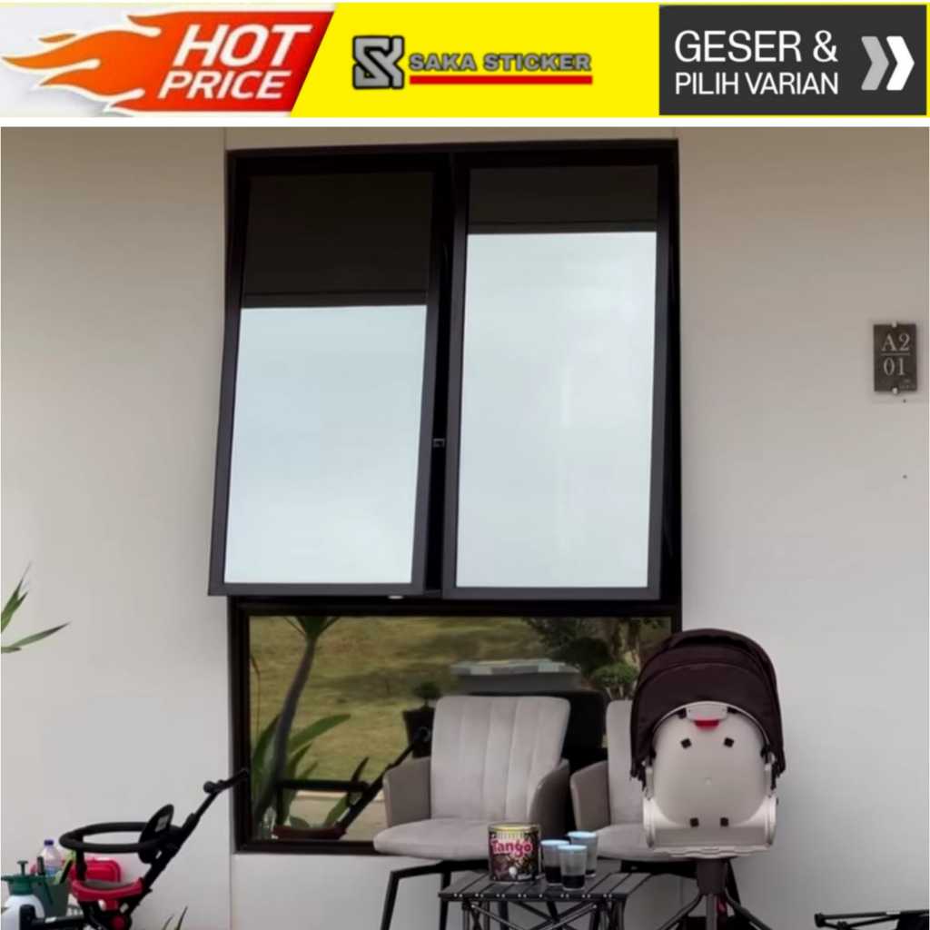 Stiker Kaca Film Jendela Rumah One Way Tidak Tembus Pandang Sticker Cermin