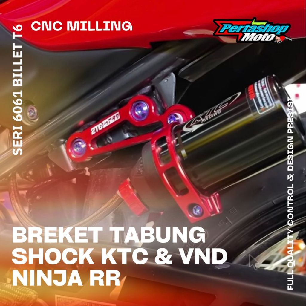 BREKET TABUNG SHOCK KTC NINJA RR BREKET TABUNG SHOCK VND NINJA RR BREKET TABUNG SHOCK NINJA RR CNC