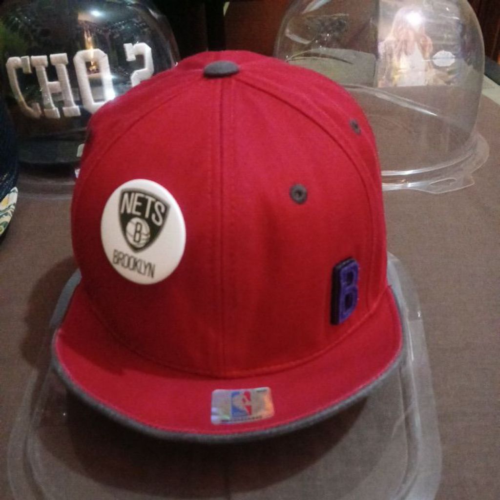 topi visor pendek nba broklyn net snapfit