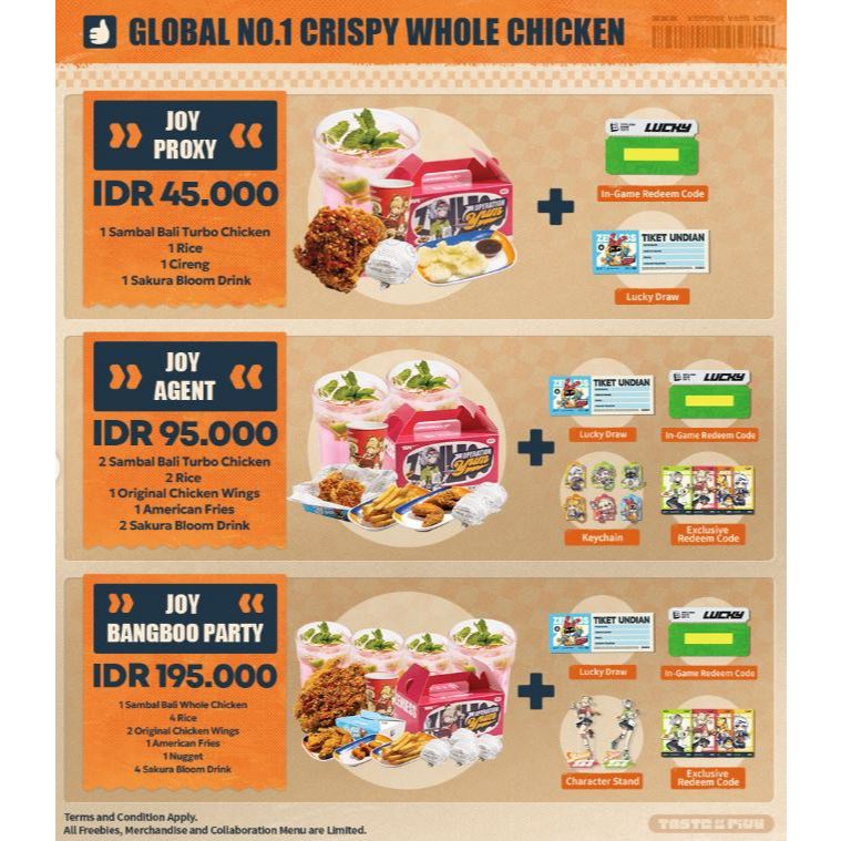 ZZZ  x J Chicken -Offlicial Zelnless Zone Zero  Colab - Original Merchandise