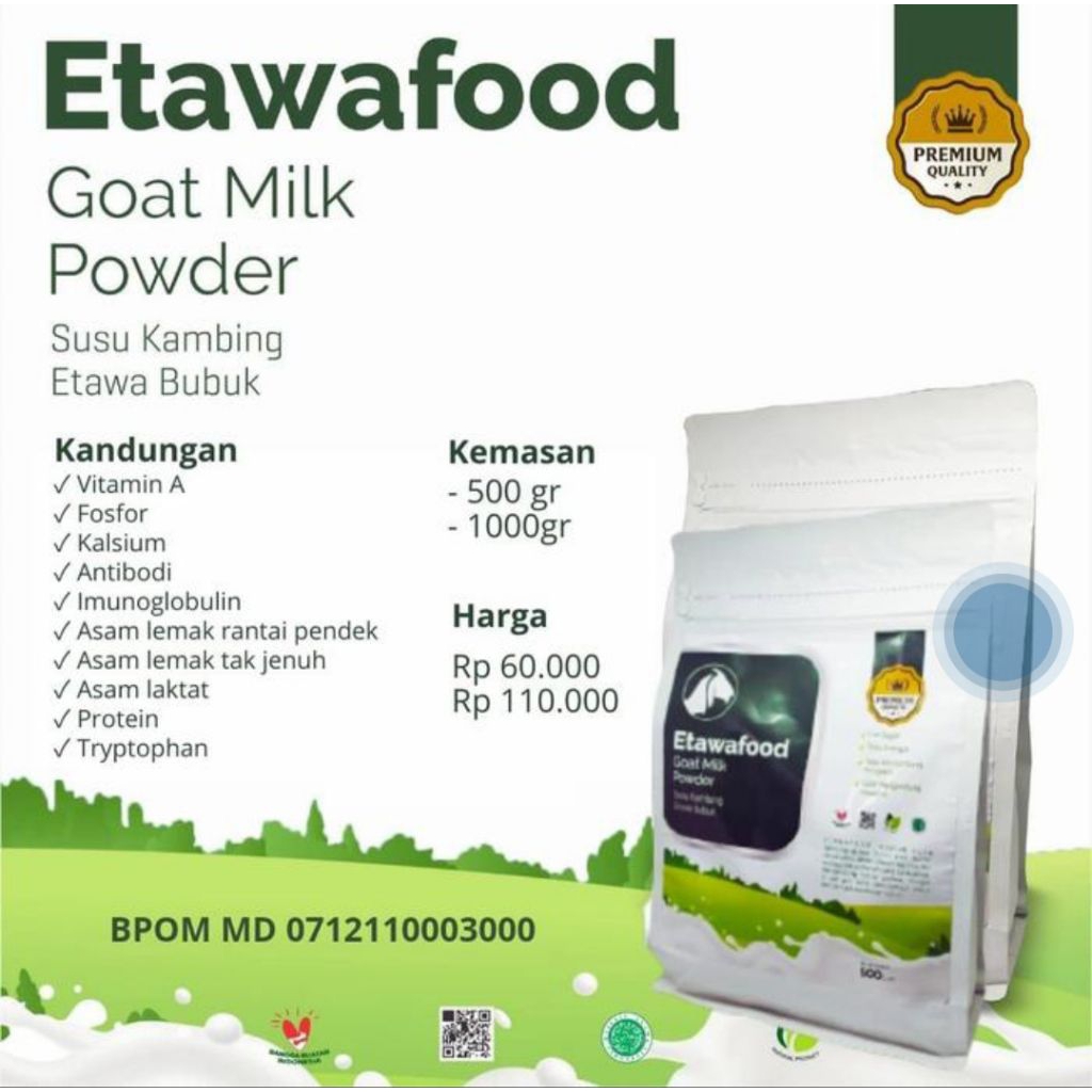 

Susu Kambing EtawaFood Original 1 Kg || Kualitas Premium