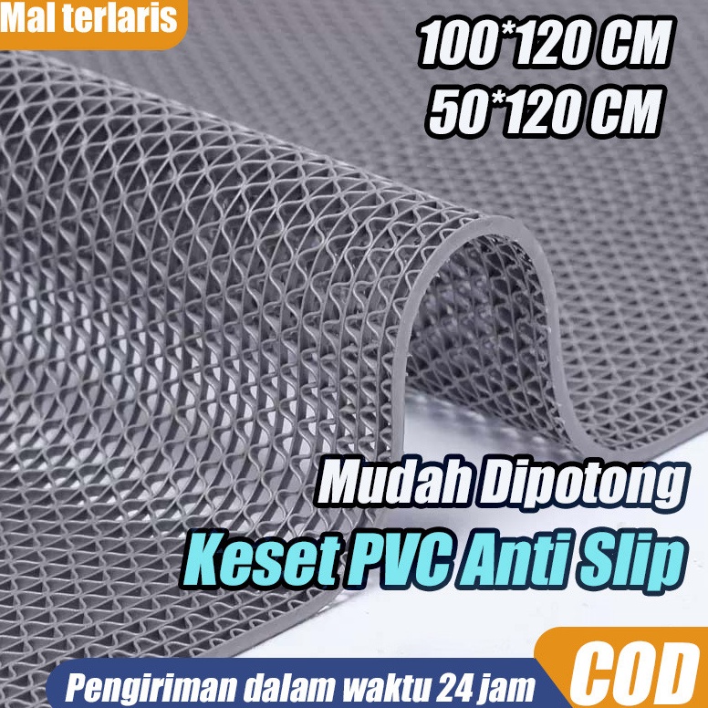 Harga Bagus Keset PVC Anti Slip Premium121cmKeset Lantai Kamar Mandi Anti Licin Alas Kamar Mandi Ant