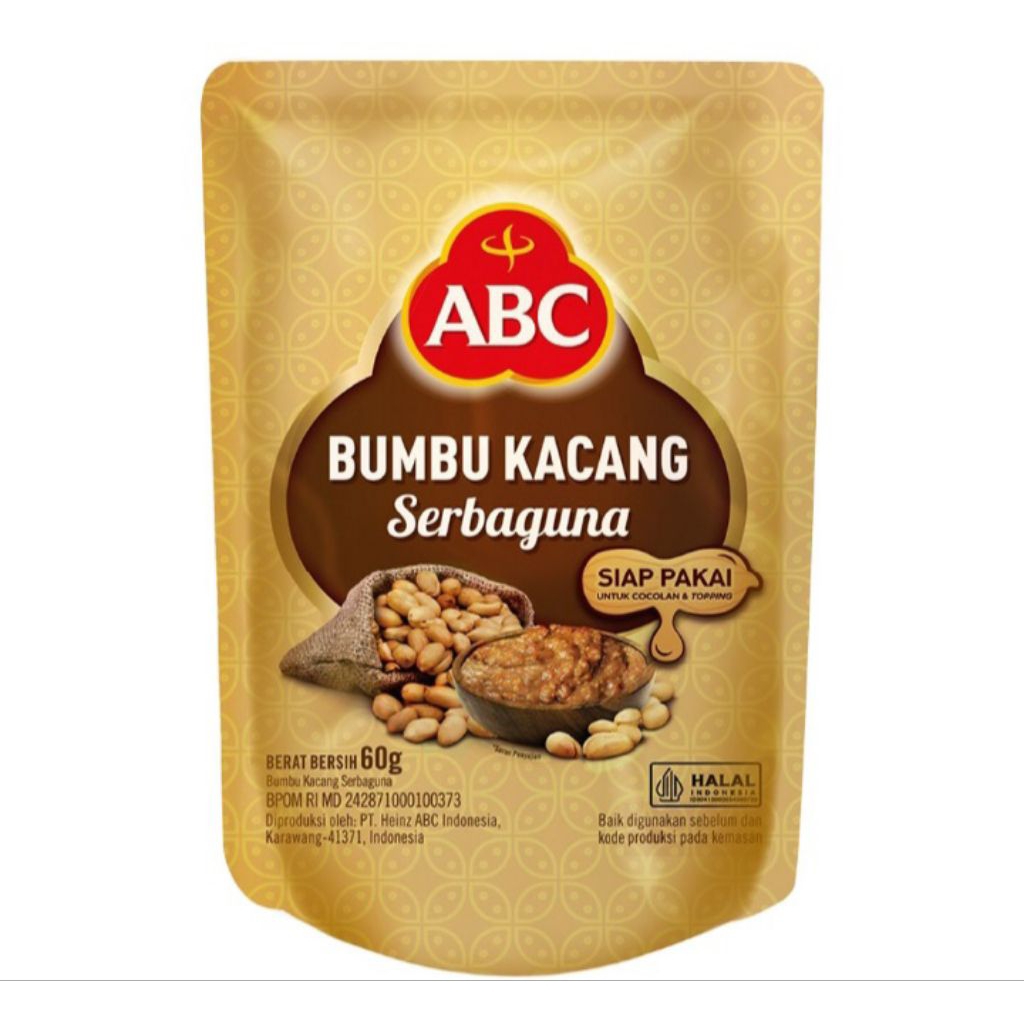 

ABC Saus Bumbu Kacang Serbaguna Pouch 60g dan 180g
