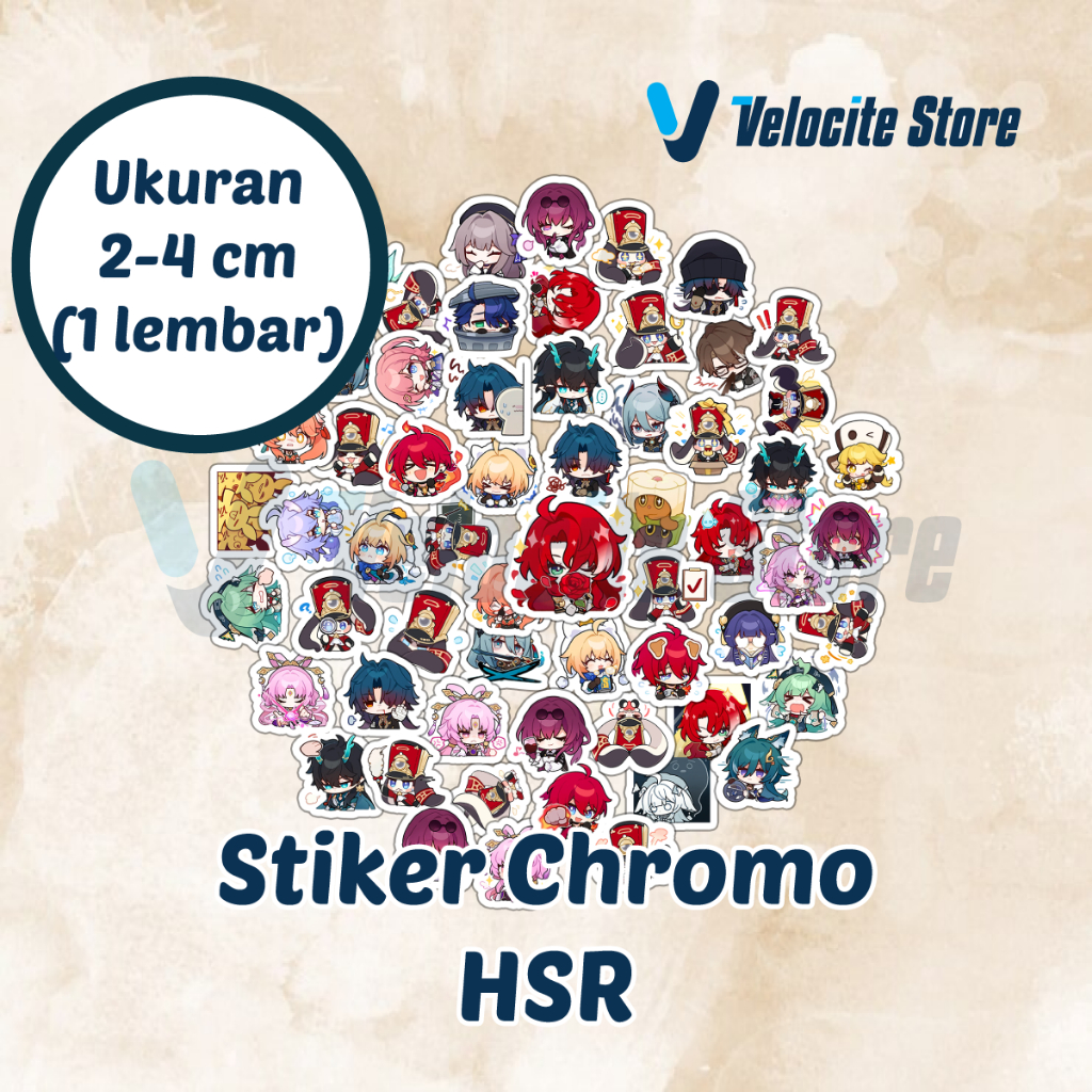 

Stiker Chromo Honkai Star Rail HSR Ukuran 2-4 cm (1 lembar)