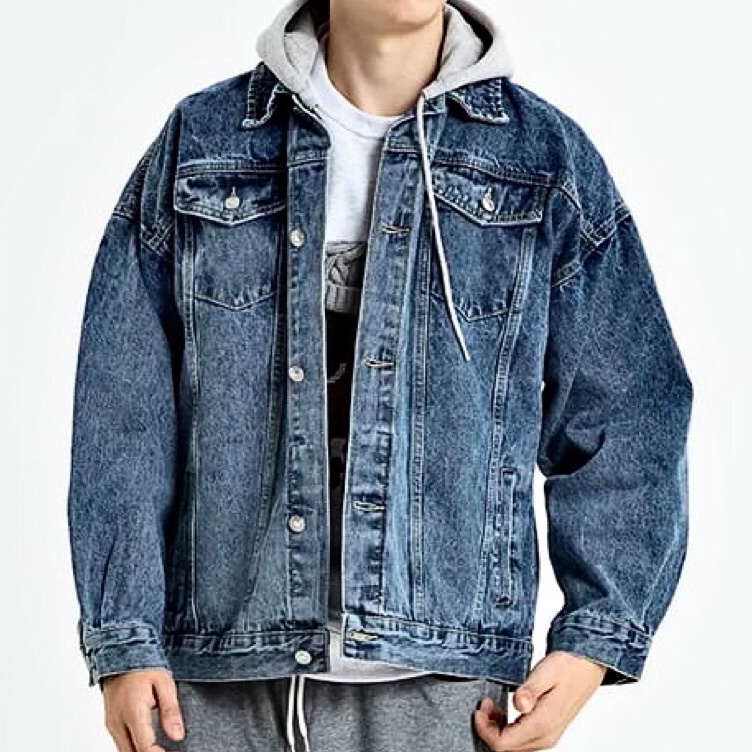 KODE G55W Jaket Jeans Hoodie Pria Size M L XL XXL XXXL Denim Original Best Quality