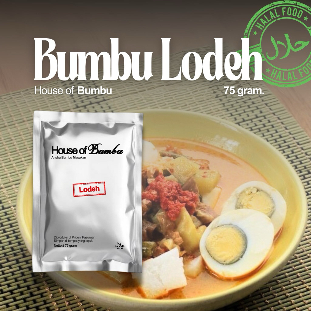

Bumbu Instan Lodeh 75gr | House of Bumbu