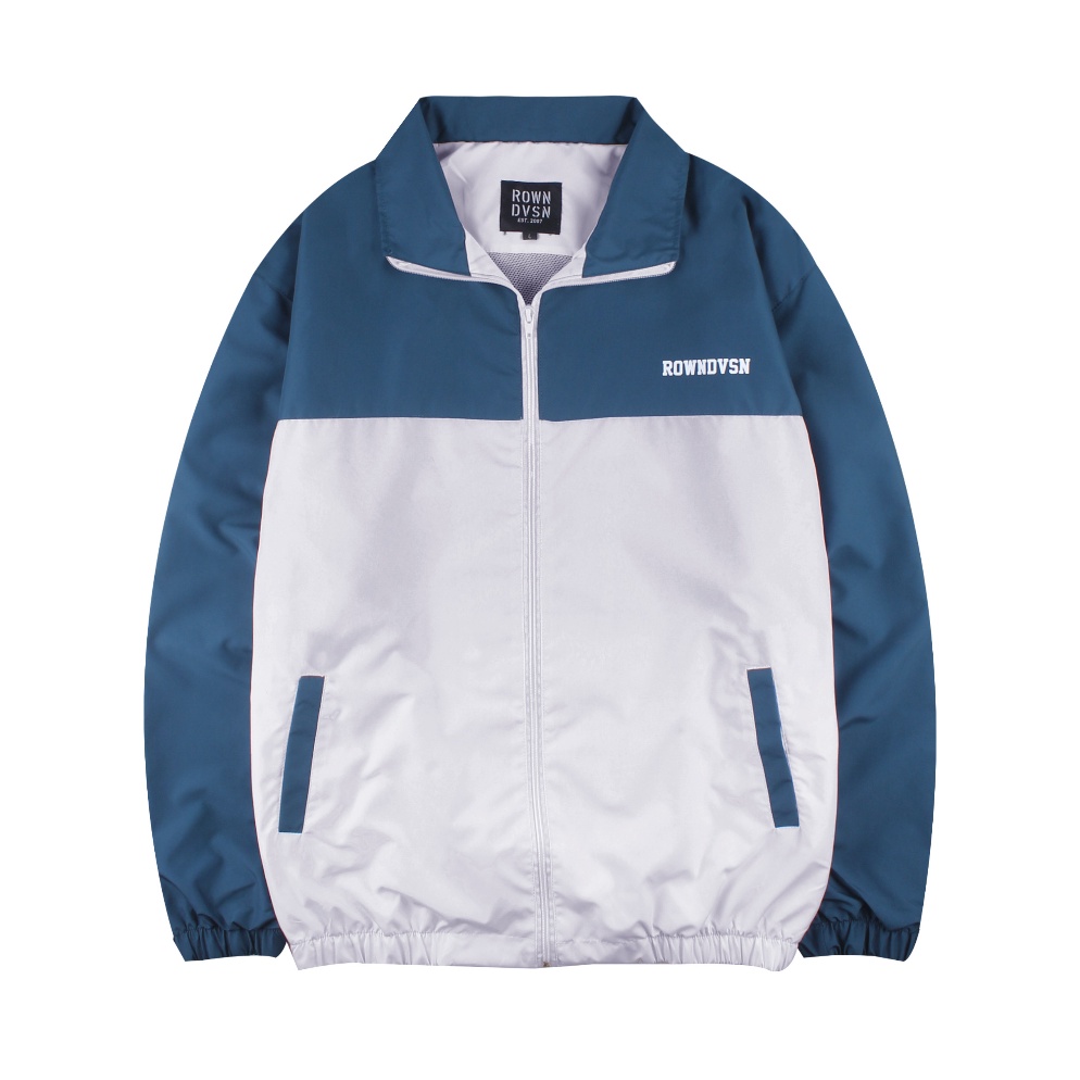 KODE X16J Rown Division Official Tracksuit Jacket  Rowndvsn Jaket Chicago Petrol White