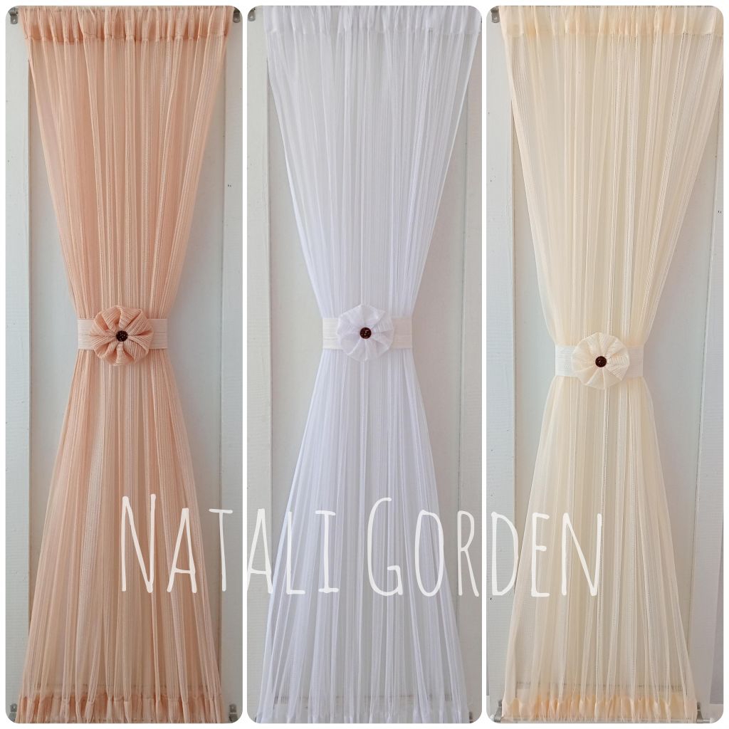 Gorden Kupu-Kupu pita | gorden Tipis Estetik Minimalis untuk Dekorasi Rumah/Kamar Tidur tirai ikat t