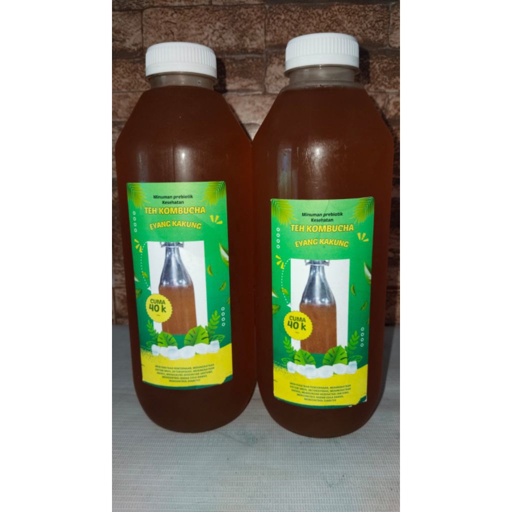 

MINUMAN KOMBUCHA PROBIOTIK TEA 1000 ML - KOMBUCHA EYANG KAKUNG BY DAPUR IBU'99