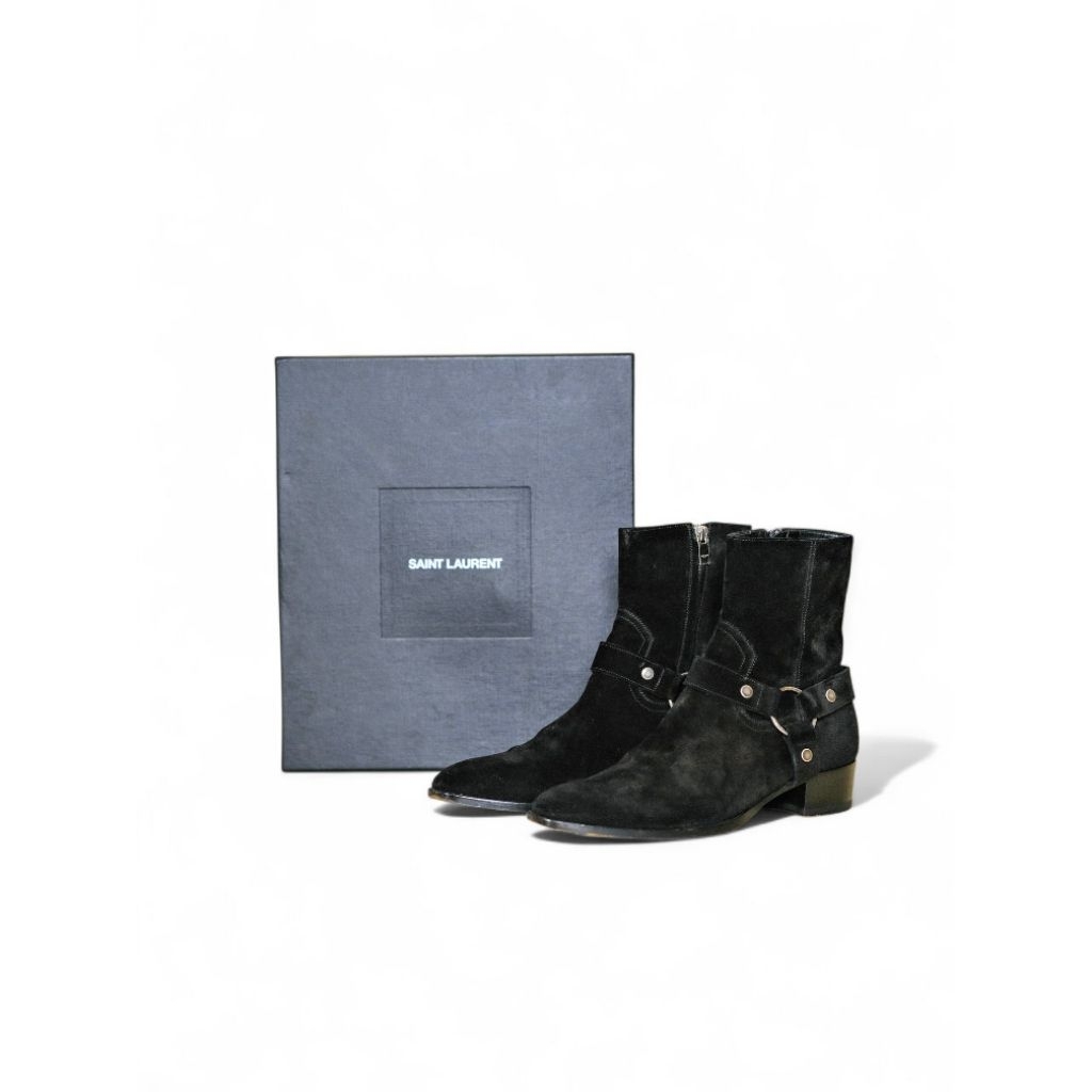 S*int L*urent Wyatt 30 Jodphur Boots Original Authentic Made in Italy