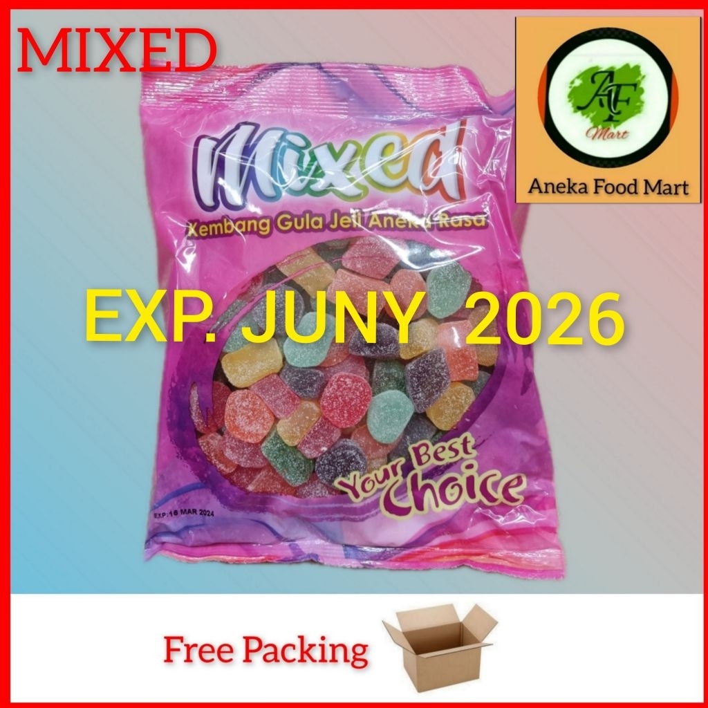 

Jelly waisun 1kg/ permen jelly/ mixed pastilles/ waisun jelly/ jelly malaysia