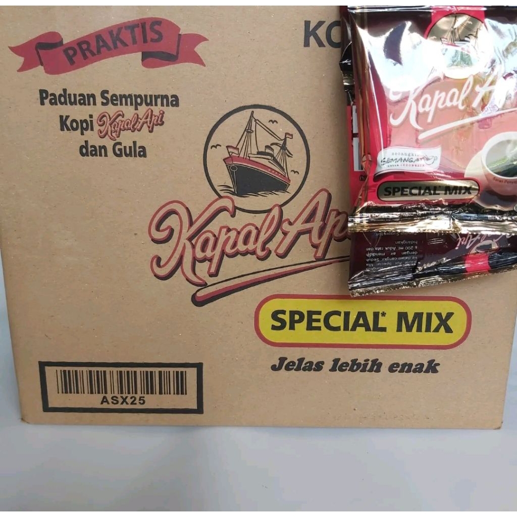 

Kapal Api Mix Kopi + Gula (Dus)