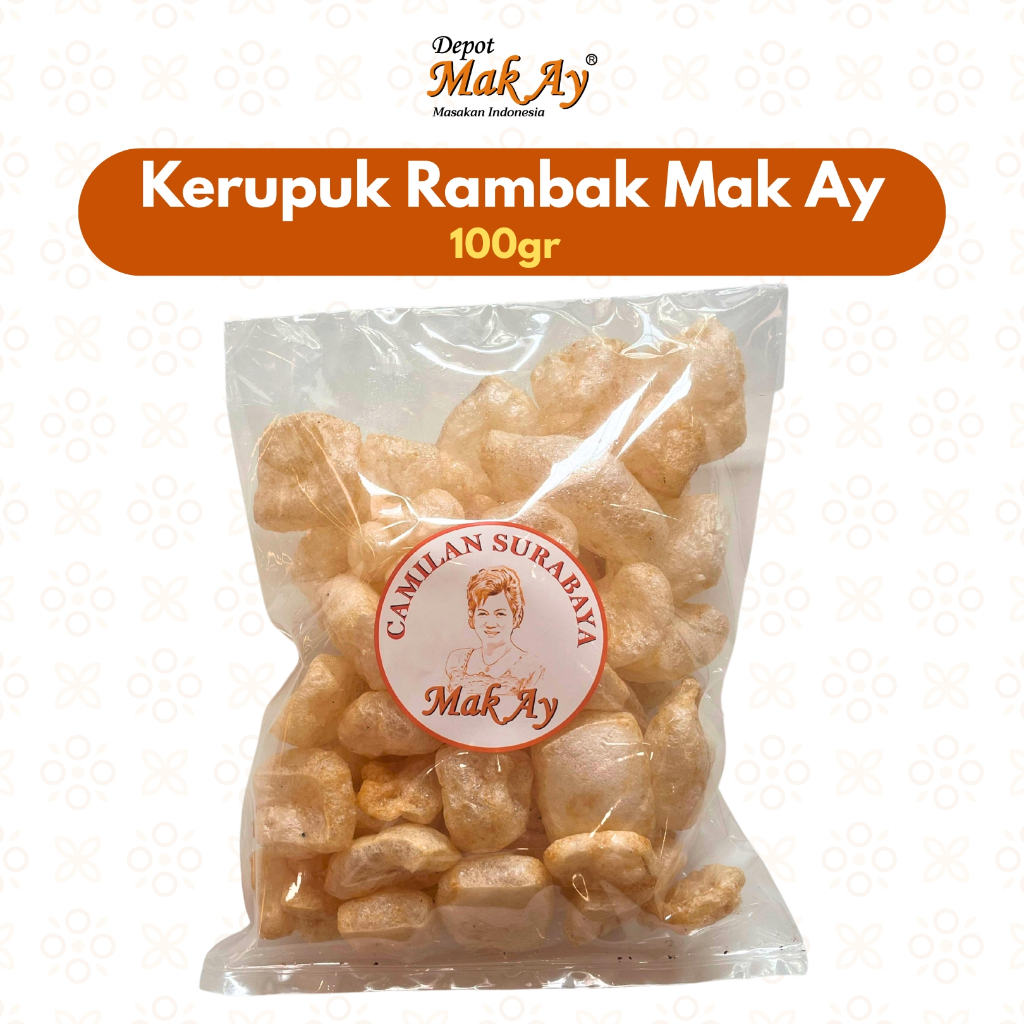 

Kerupuk Rambak 100gr MAK AY Camilan | Jajanan | Surabaya | Snack | Makanan | Keripik | Enak | Nyamilr
