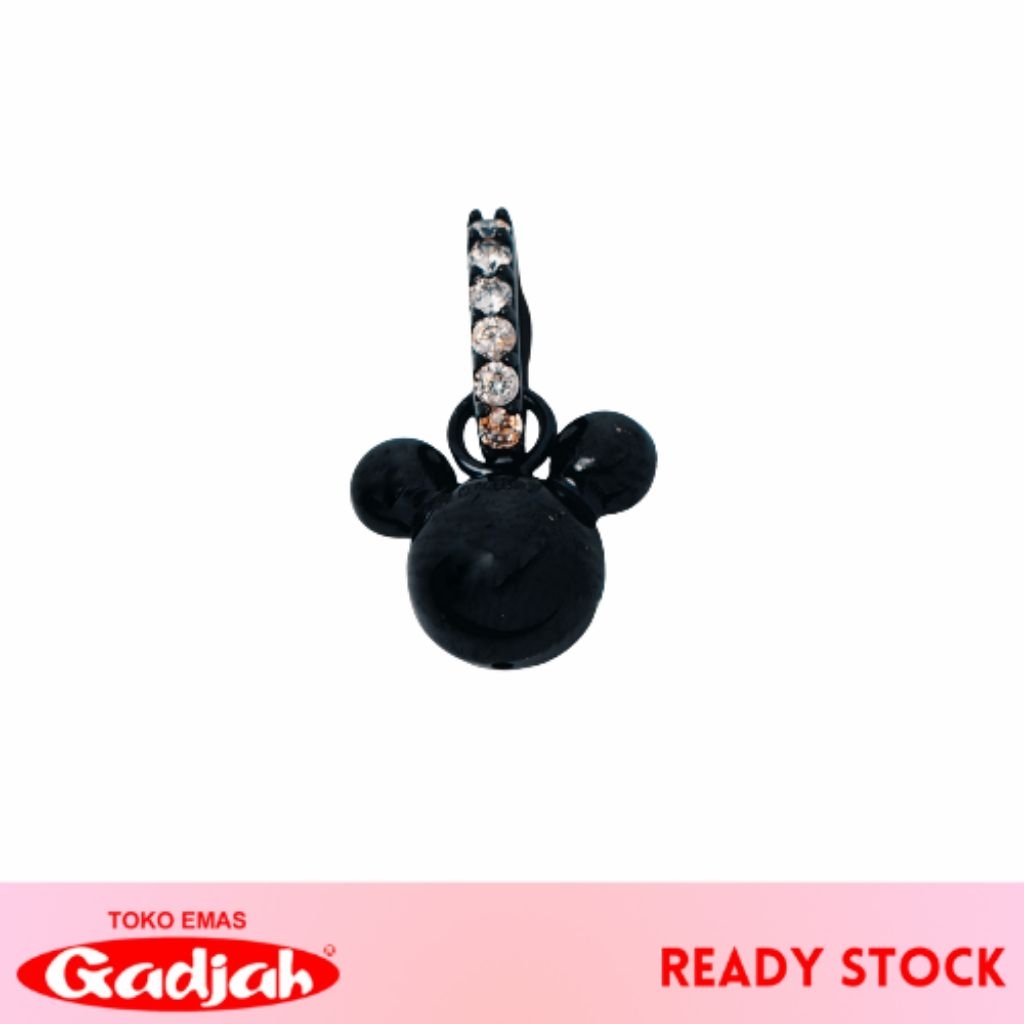 Liontin Emas Mickey & Minnie Mouse Kolongan Mata Tabur- Toko Emas Gadjah