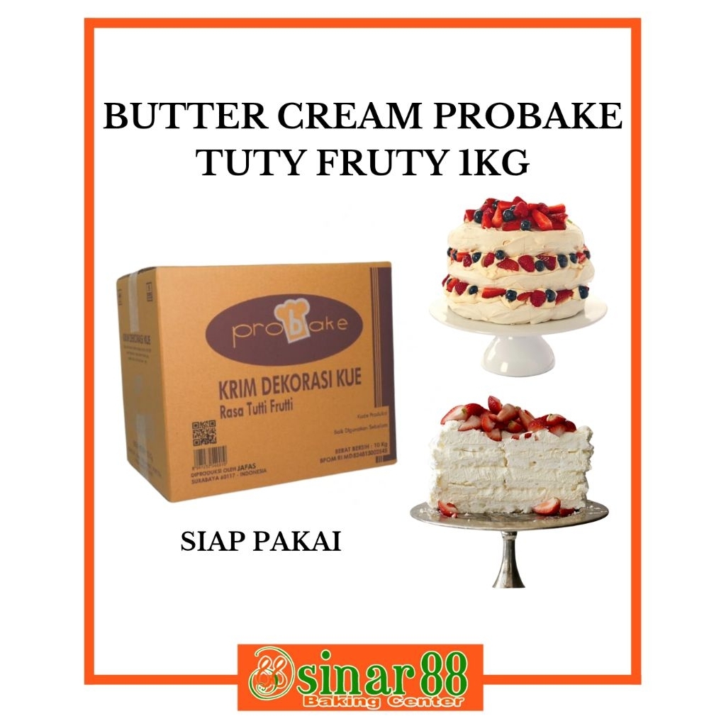 

Butter Cream Probake (Tutty Fruity) 1kg