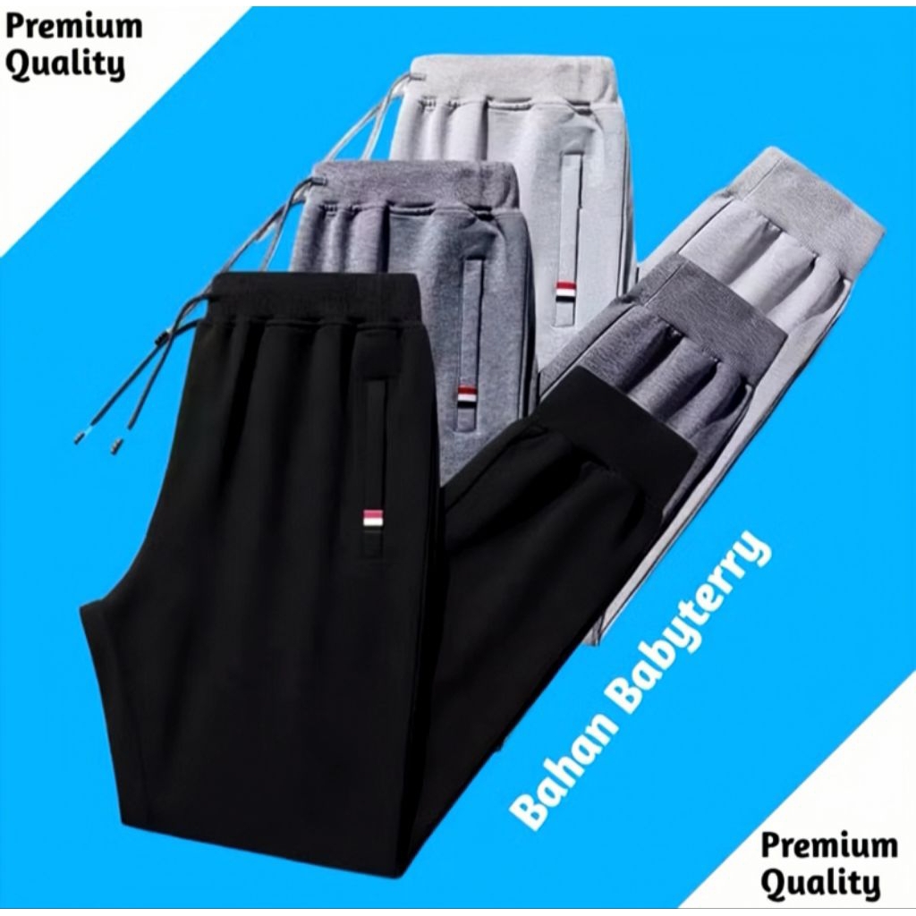 [3pcs]Celana Jogger Panjang Pria Olahraga/Jogger Panjang Pria Wanita(Unisex)/Celana Jogger Panjang P