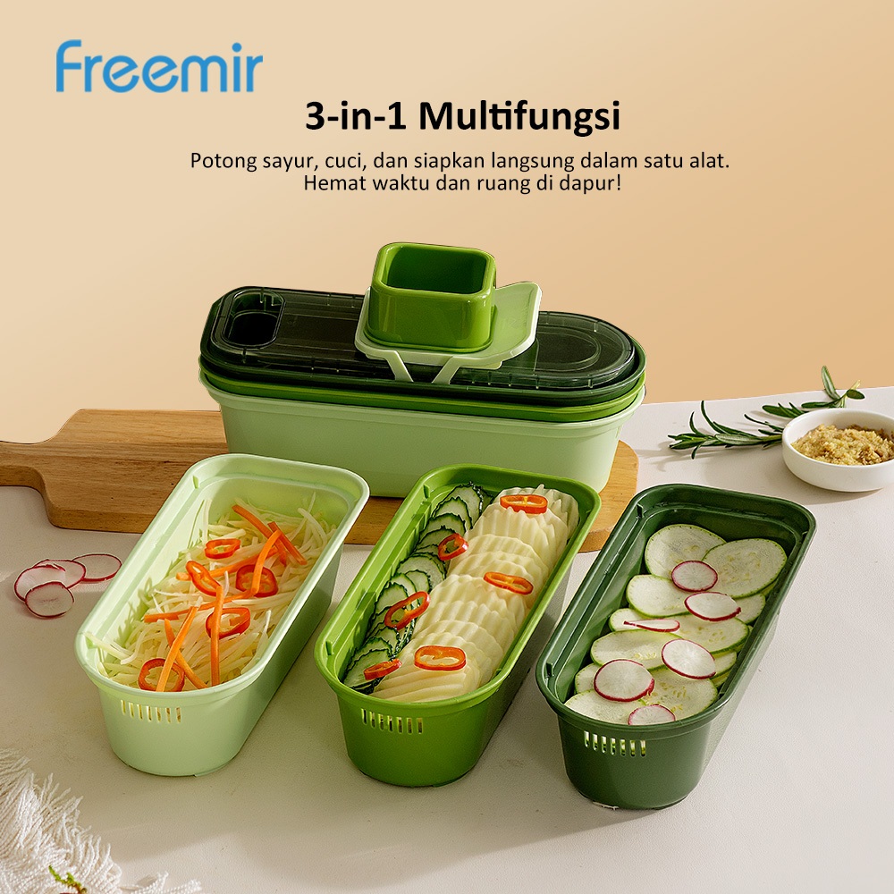 freemir Alat Pemotong Sayur Multifungsi - Chopper Vegetable Cutter