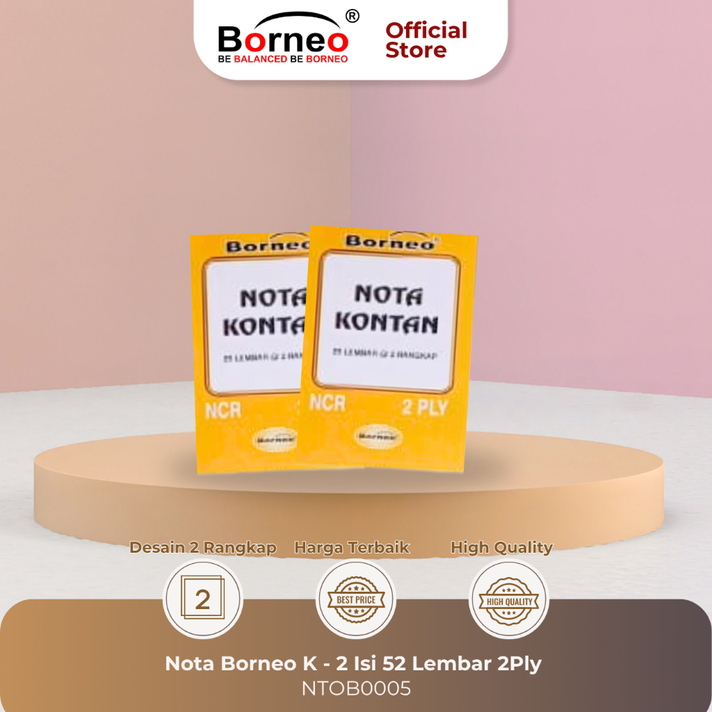 

Nota Kontan Kecil - 2 Ply (25 Lbr) Isi 10 Buku