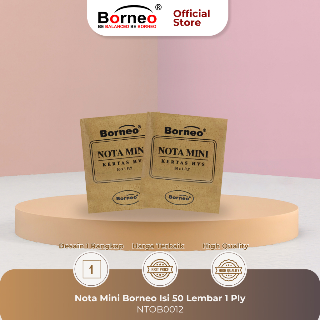 

Nota Mini Borneo 1 Ply 10 Buku