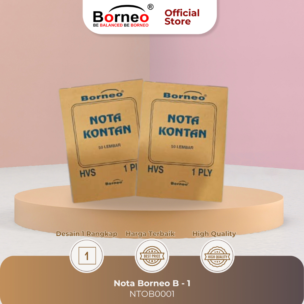 

10 BUKU - Nota Kontan Besar - 1 Ply (50 Lbr)