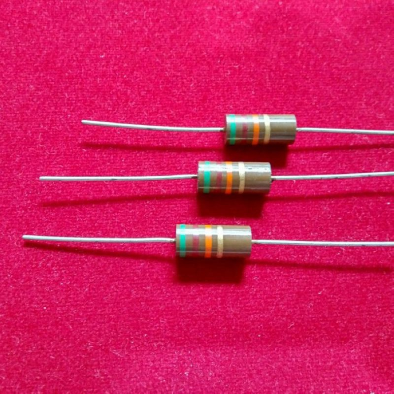 Riken Carbon Film Resistor 1R / 10R / 20R / 200R / 820R / 1.5K 1K5 / 2K / 2.4K 2K4 / 12K / 51K sub 4