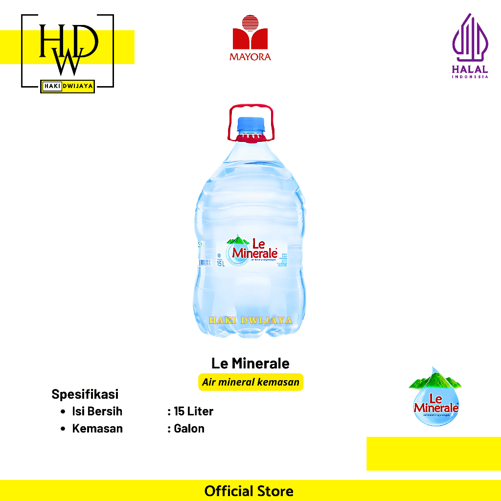 

[15 L] Air Kemasan Le Minerale Galon