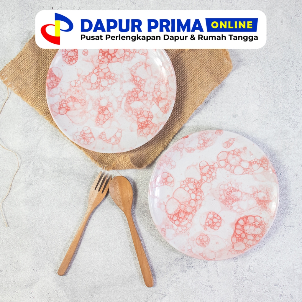 KOPIN PIRING MAKAN KERAMIK BUBBLE PINK - KOPIN KPZ-8S DINNER PLATE 8" BUBBLE MRH