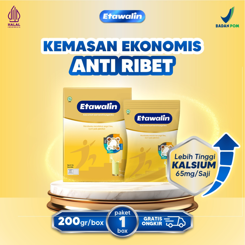 

RB Paket 2 Box Etawalin : Susu Kambing Etawa Mendukung Mobilitas untuk Sendi Lincah Isi 5 Sachet