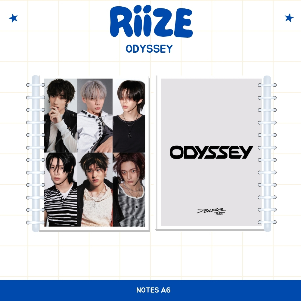 

A6 NOTES RIIZE ODYSSEY BUKU NOTE NOTEBOOK KPOP UNOFFICIAL SHOTARO SUNGCHAN EUNSEOK SOHEE WONBIN