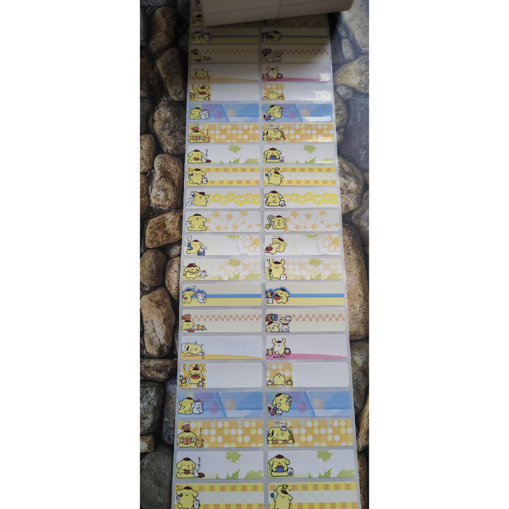 

STIKER NAMA STICKER LABEL NAME WATERPROOF ANTI AIR POMPURIN