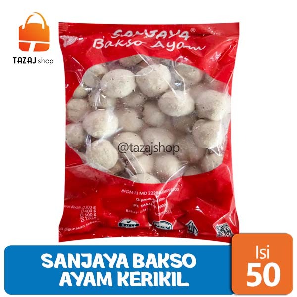 

Sanjaya Bakso Ayam Kerikil Isi 50 Pcs