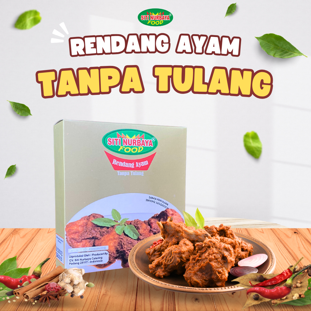 

Rendang Ayam Tanpa Tulang Siti Nurbaya Food 250gr