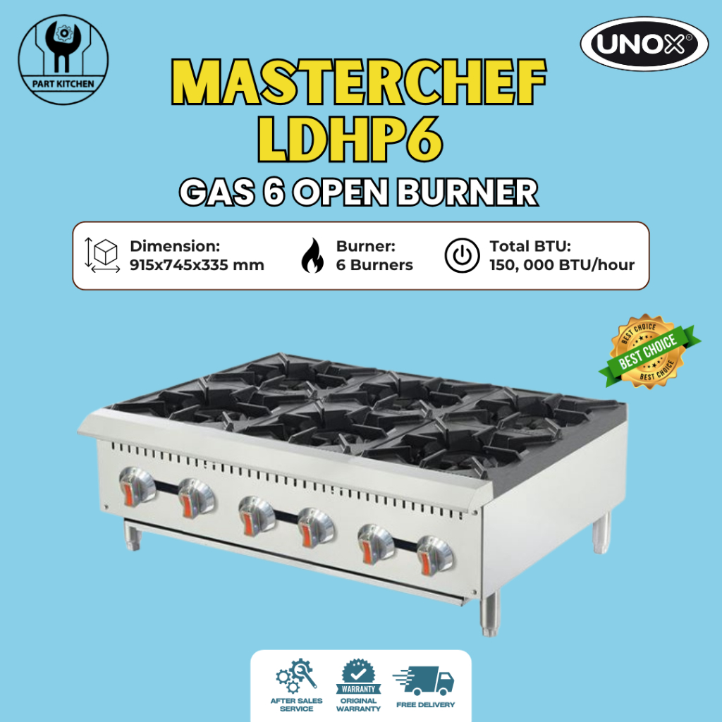 Masterchef Gas Stove 6 Burner LDHP6 / Kompor Gas 6 Tungku