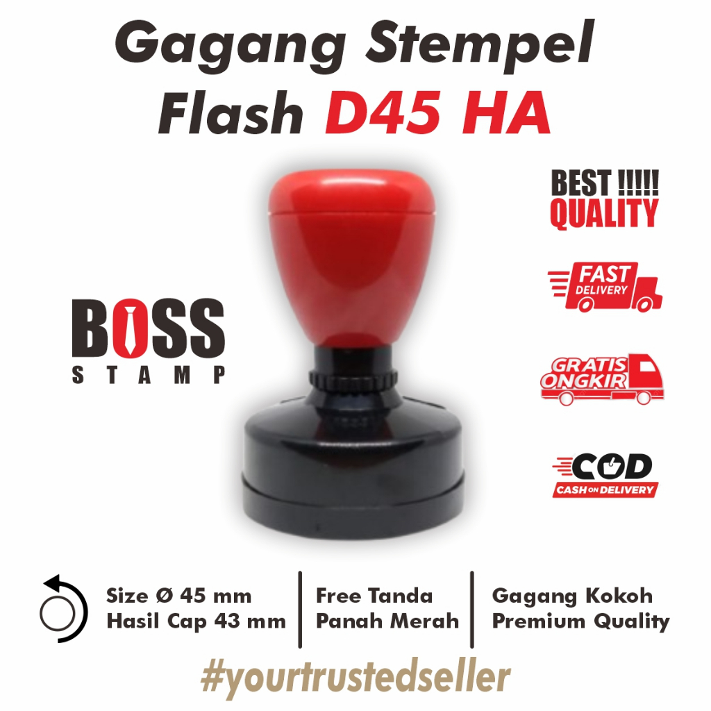 

Gagang Stempel Flash Bulat D45 CB