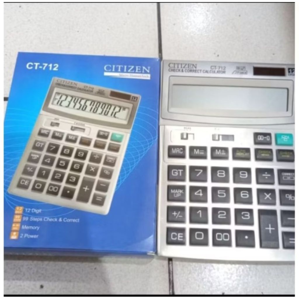 

KALKULATOR DAGANG CITIZEN CT 712 BESAR 12 DIGIT / CALCULATOR DAGANG CT 712 BESAR CHECK AND CORRECT