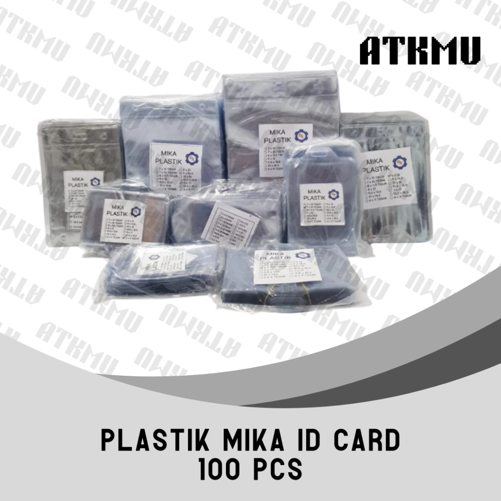 

Plastik Mika Name Tag ID Card Isi 100pcs