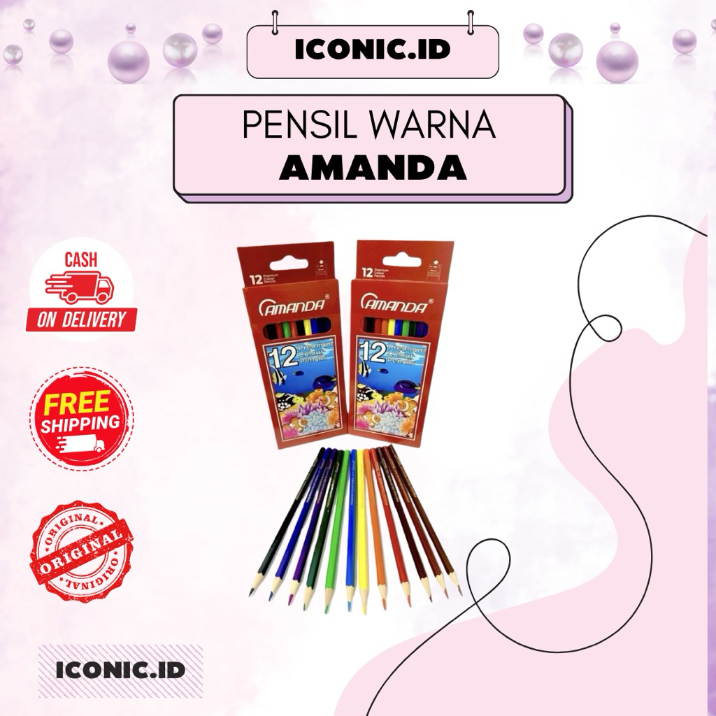 

Iconic.id - Amanda Pensil Warna Isi 12 / Pensil Warna Isi 12 / Pensil Warna Amanda Besar / Amanda Pensil Warna Besar Isi 12