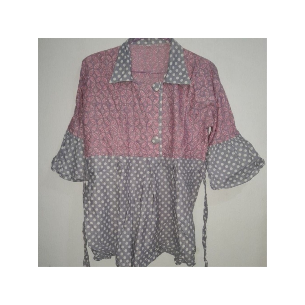 BLOUSE BATIK - BATIK PEPLUM - BATIK KANTOR