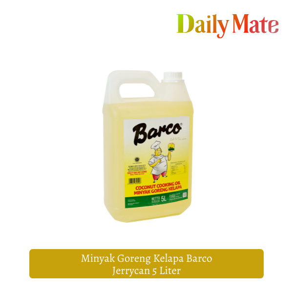 

RB Barco Minyak Goreng Kelapa Jerrycan 5 Liter/Jerigen 5 Liter/Barco Minyak Kelapa/Paket Hemat