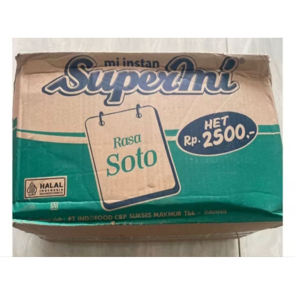 

SUPERMI Rasa Soto 1 Dus isi 40 Bks